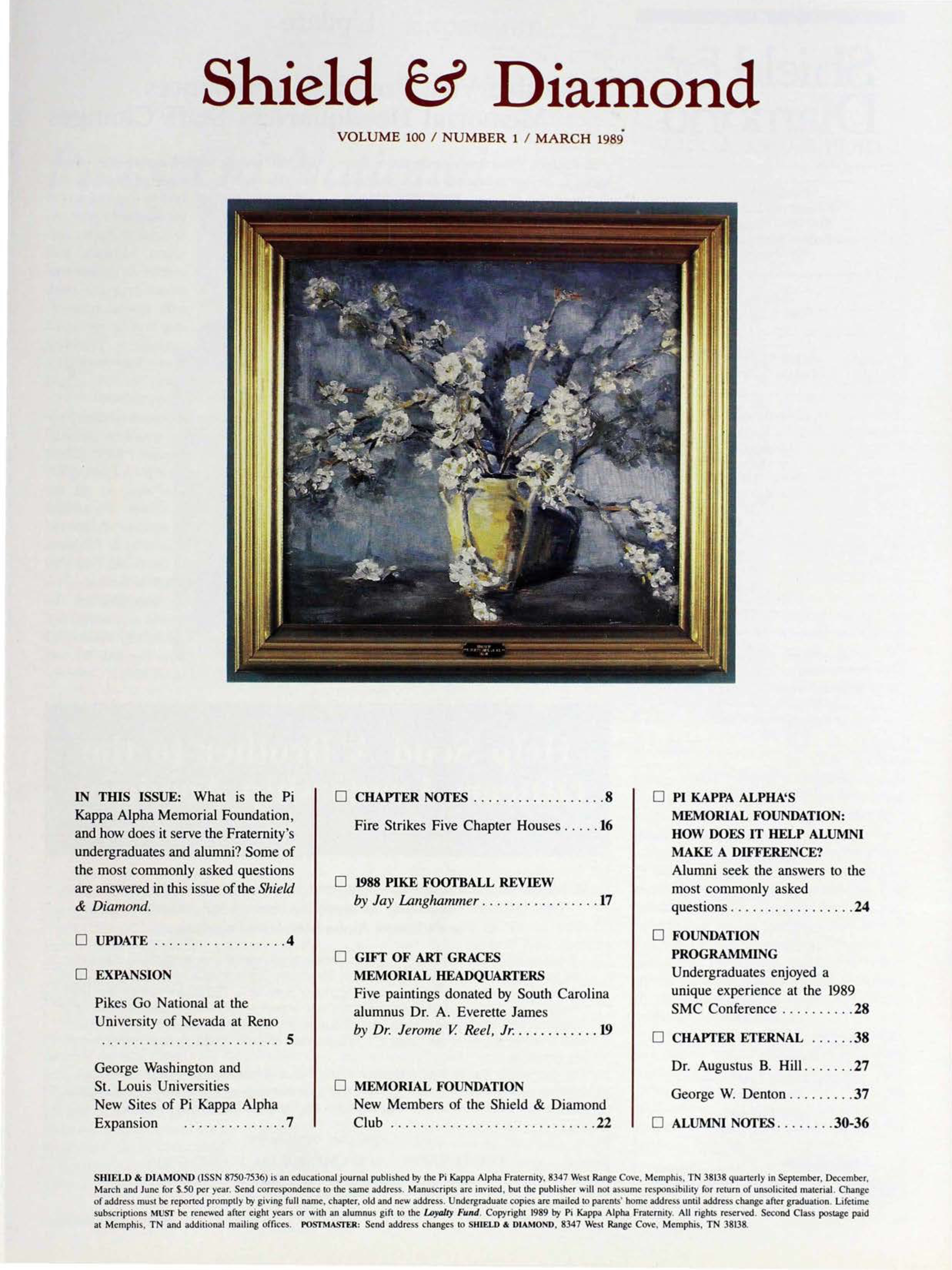 In This Issue, March 1989